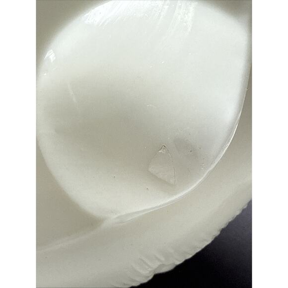 EAPG Dithridge Colonial OMN Rose Wreath Milk Glass Rose Wreath Lamp Base As-Is - Picture 7 of 15